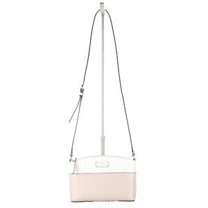 Kate Spade 9 x 6 x 3 Cream Taupe Pockets Leather Polyester Lined Crossbody Purse